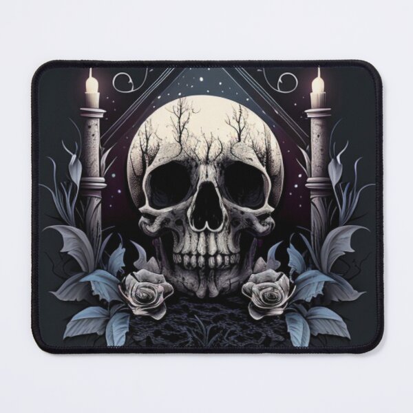 Item preview, Flowery gothic candlestick drawing designed and sold by Nickyvb.