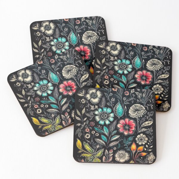 Item preview, A combination of colorful flowers painted with chalk designed and sold by Krystian Zielinski.