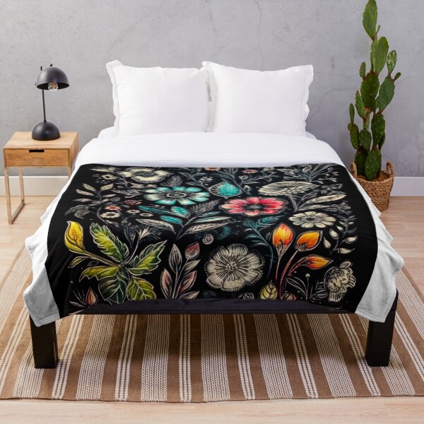 Item preview, A combination of colorful flowers painted with chalk designed and sold by Krystian Zielinski.