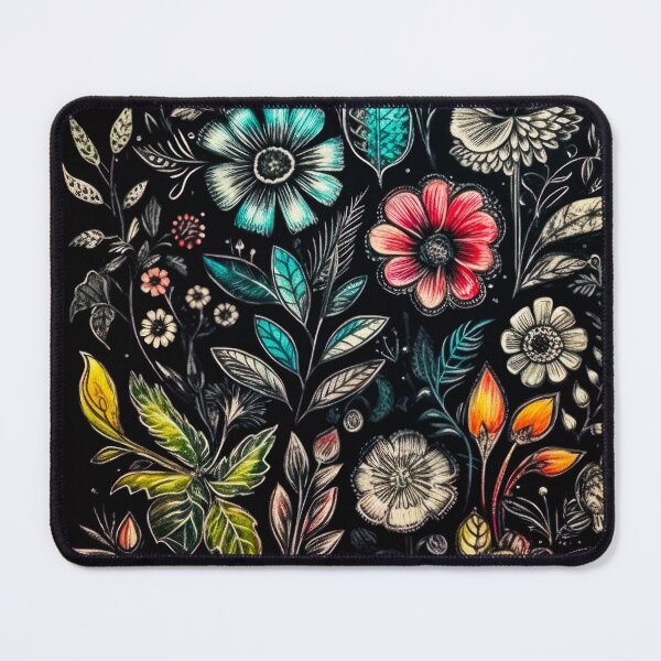 Item preview, A combination of colorful flowers painted with chalk designed and sold by Krystian Zielinski.