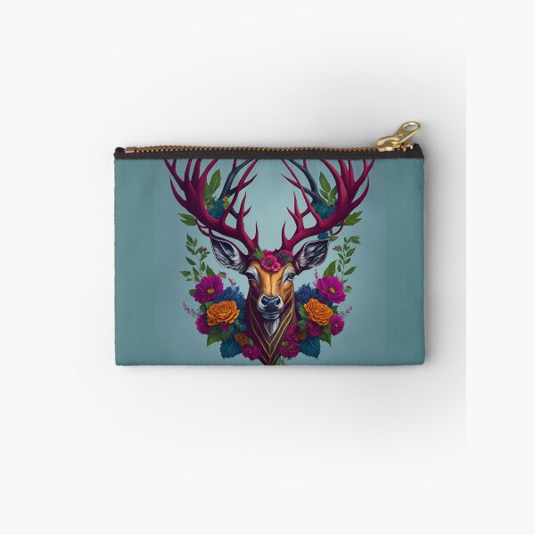 Item preview, Floral Stag head designed and sold by ScarletWild.