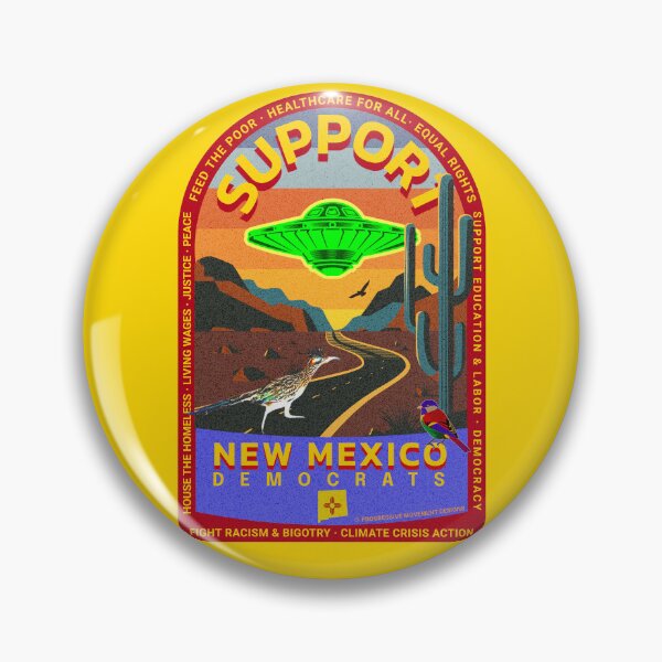 Item preview, PMD00863 Progressive Movement Designs Support New Mexico Democrats design shows you support progressive policy goals for Democrats and Bernie Sanders supporters saguaro cactus cacti  designed and sold by ProgressiveLeft.