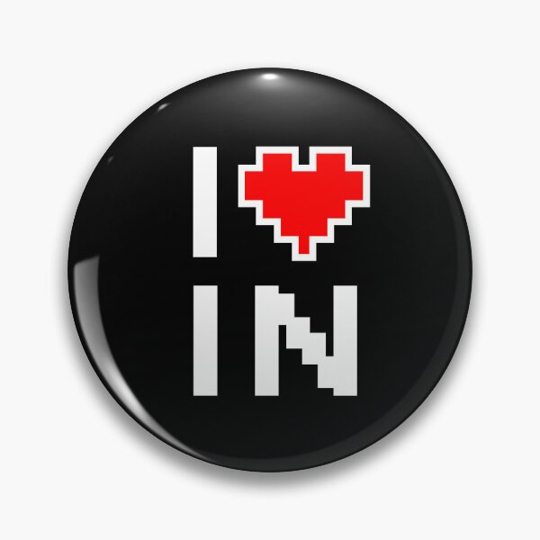 Item preview, I Love Indiana - Pixel heart for Indianan gamer designed and sold by abowersock.