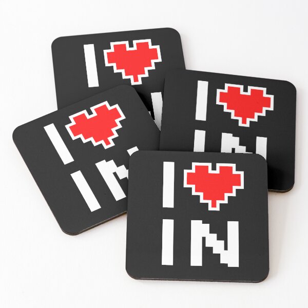 Item preview, I Love Indiana - Pixel heart for Indianan gamer designed and sold by abowersock.