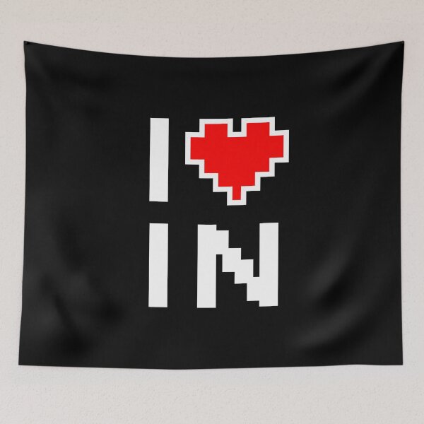 Item preview, I Love Indiana - Pixel heart for Indianan gamer designed and sold by abowersock.