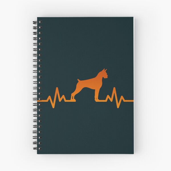 Item preview,  a heartbeat line with a boxer dog designed and sold by ramazis.