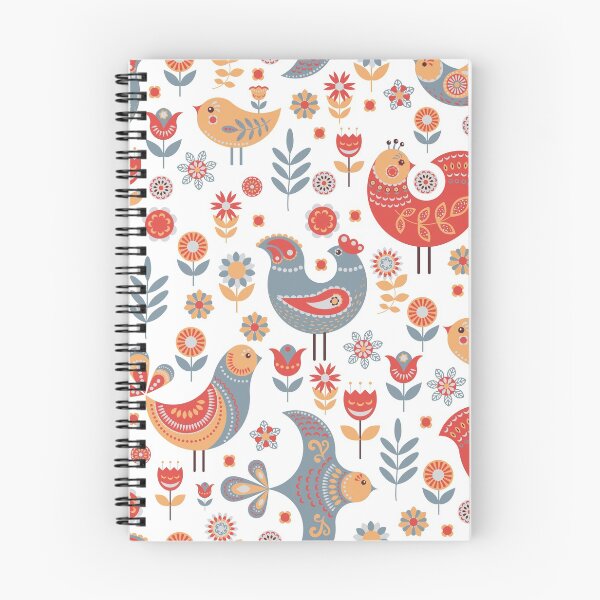 Item preview, Pattern Nordic Style With Flowers and Birds. designed and sold by Skaska.