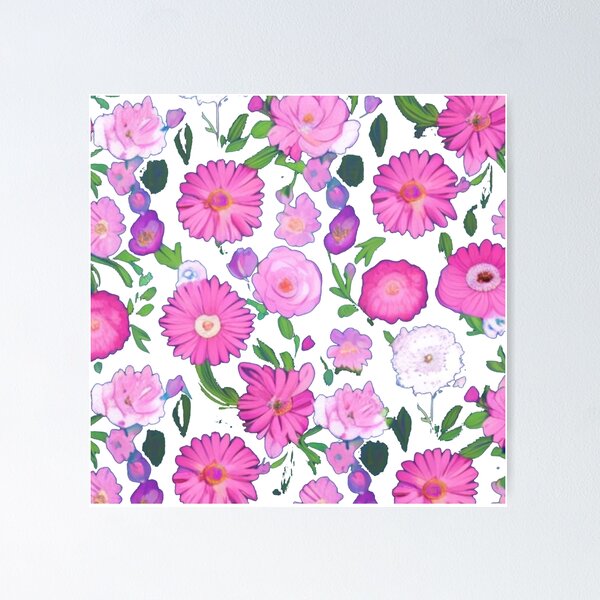Vista previa del artículo con la obra «flores rojas», diseñado y vendido por @Reikiama.