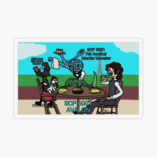 SCP 191 the cyborg child playing video games Sticker for Sale by  TheNothin10