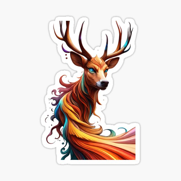 Item preview, deer rainbow designed and sold by elijam.