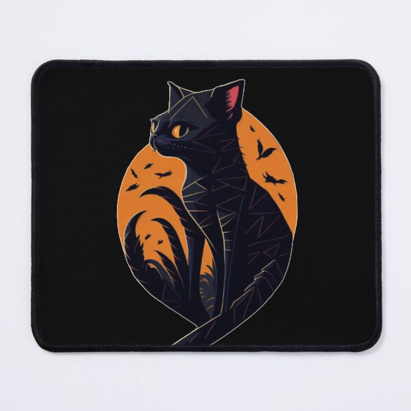 Item preview, Colorful Sunset Cat Silhouette Art Vector Design designed and sold by MediaPOX.