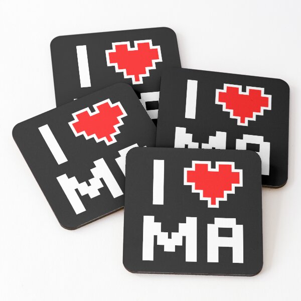 Item preview, I Love Massachusetts - Pixel heart for Bay Stater gamer designed and sold by abowersock.