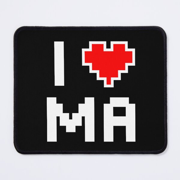 Item preview, I Love Massachusetts - Pixel heart for Bay Stater gamer designed and sold by abowersock.