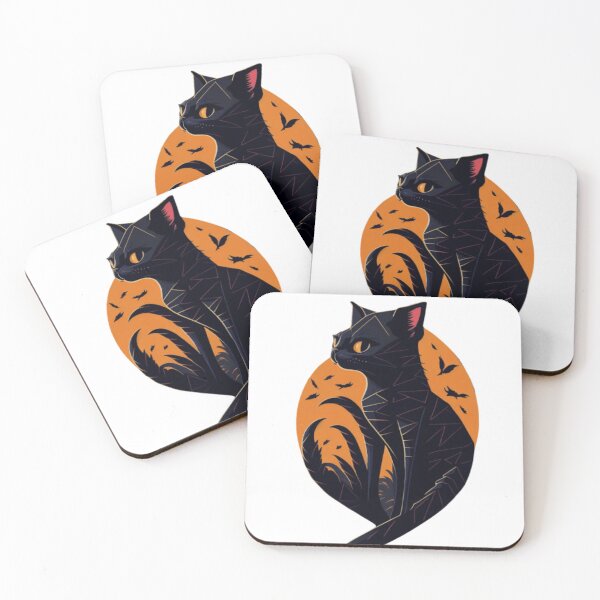 Item preview, Colorful Sunset Cat Silhouette Art  Vector Design designed and sold by MediaPOX.