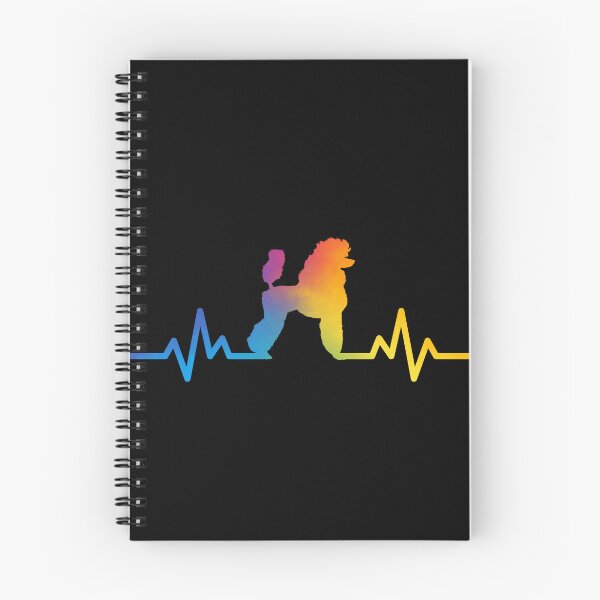 Item preview, a heartbeat line with a rainbow poodle  designed and sold by ramazis.