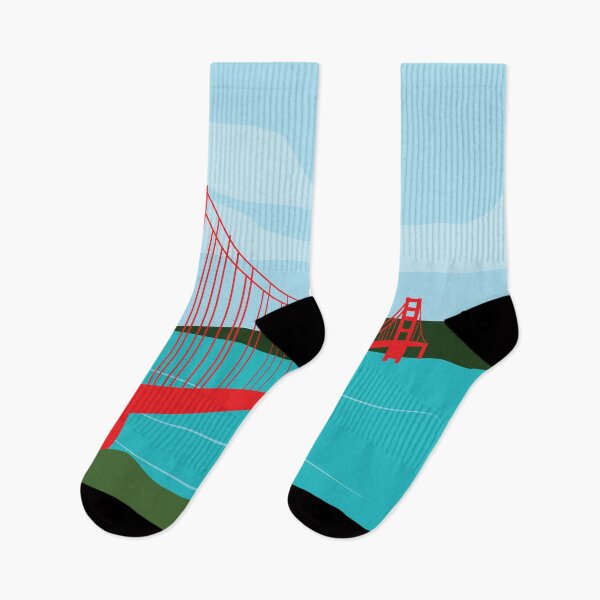 Item preview, San Francisco Minimalistic Golden Gate Bridge designed and sold by ThomasTreeArt.