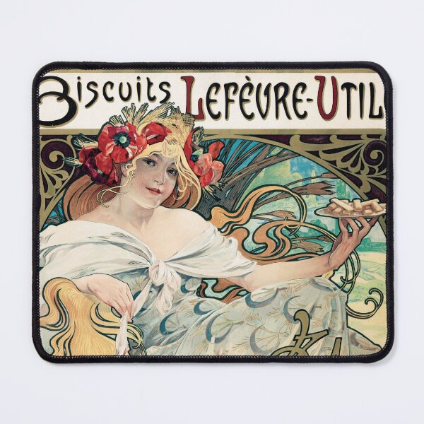 Item preview, Biscuits Lefevre Utile Advertising | Alphonse Mucha designed and sold by LaMadeleine.