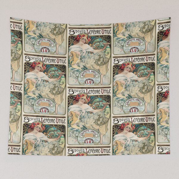 Item preview, Biscuits Lefevre Utile Advertising | Alphonse Mucha designed and sold by LaMadeleine.
