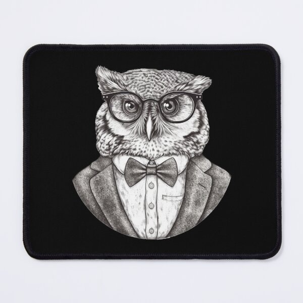 Item preview, Dapper Owl: Wildlife Nature Animal Portrait Realistic Suit Glasses Profesor Intellect designed and sold by DigiNook.