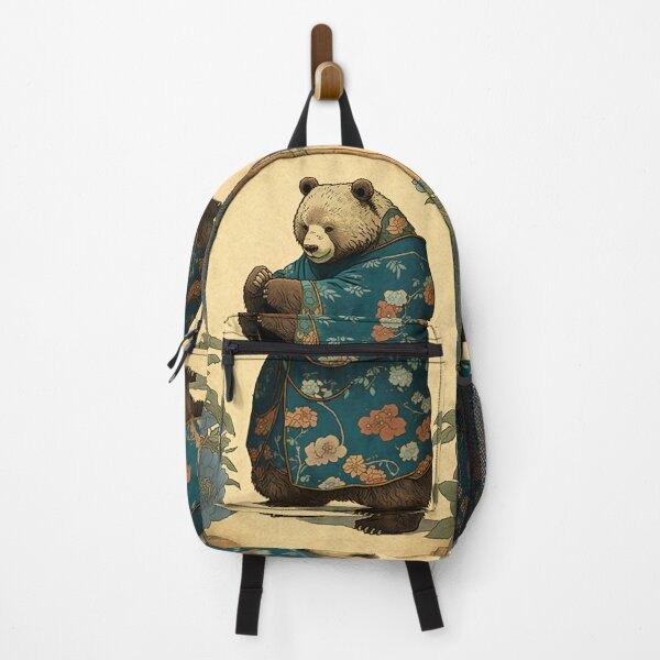 Item preview, Anthropomorphic Bear Wearing Traditional Japanese Art Nouveau Robes designed and sold by entwithanaxe.