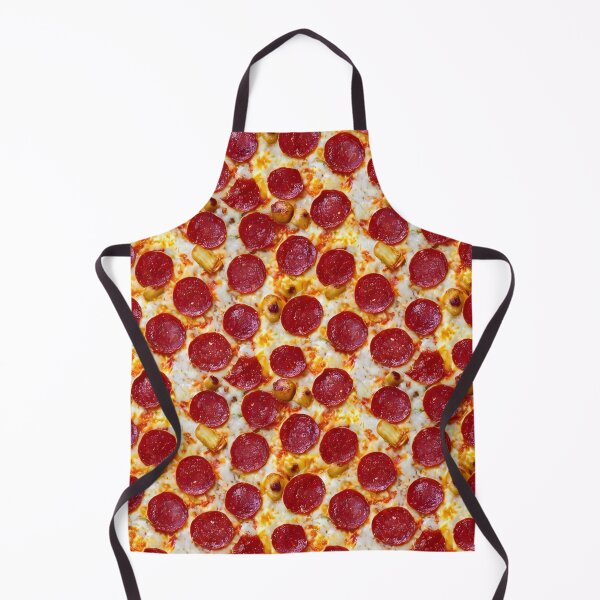 Item preview, realistic pepperoni pizza infinite pattern designed and sold by SJG-digital.