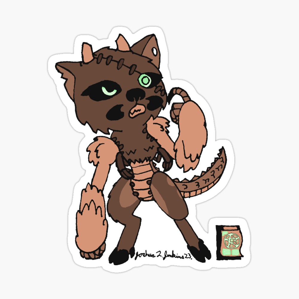 SCP 191 the cyborg child playing video games Sticker for Sale by  TheNothin10