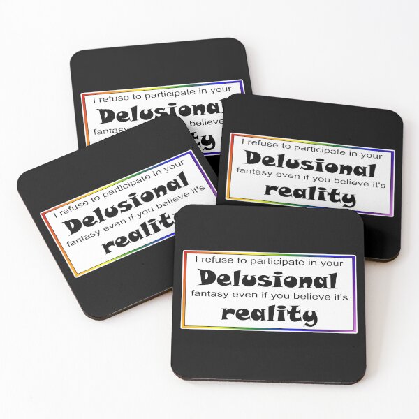Item preview, Delusional reality, rainbow border designed and sold by WicalGTs.