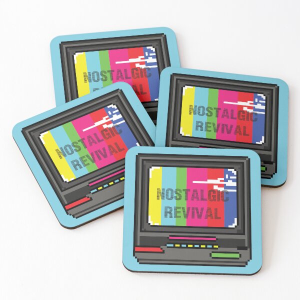 Item preview,  Nostalgic Revival 80's Television Pixel Art designed and sold by Fun Funky Designs.