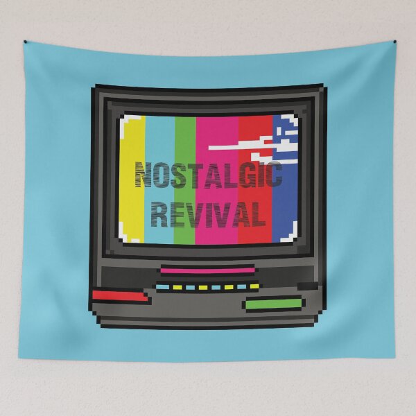 Item preview,  Nostalgic Revival 80's Television Pixel Art designed and sold by Fun Funky Designs.