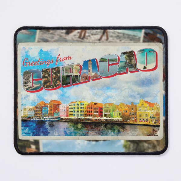 Item preview, Greetings from Curacao Vintage style retro souvenir designed and sold by DeveloperProp0.