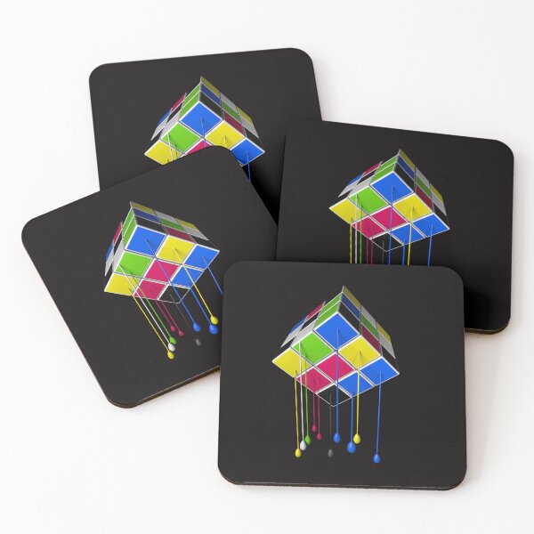 Item preview, Rubiks Cube Design dripping colour designed and sold by Raju-Creative.