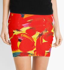 Red Petals Mini Skirt