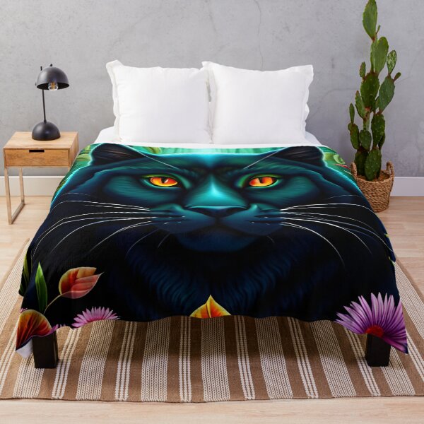 Item preview, Black Cat in Jungle designed and sold by AuroraSpringer.