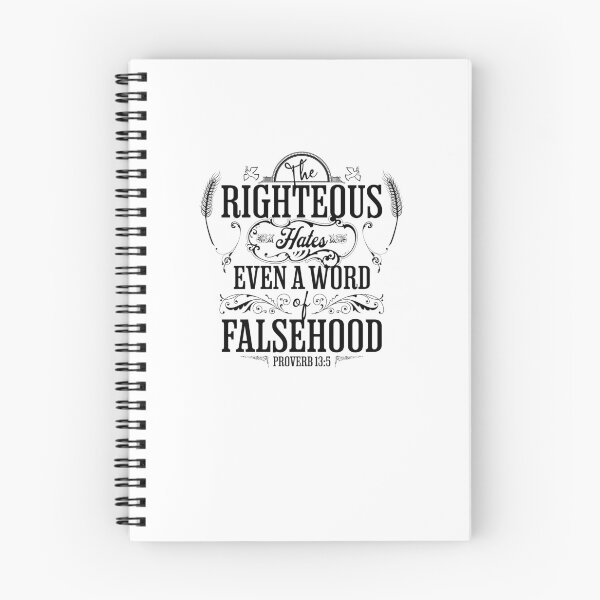 Item preview, The Righteous Hates Even A Word Of Falsehood - Torah Bible Design - TorahWear designed and sold by Andrew Carter.