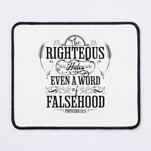 Item preview, The Righteous Hates Even A Word Of Falsehood - Torah Bible Design - TorahWear designed and sold by Andrew Carter.