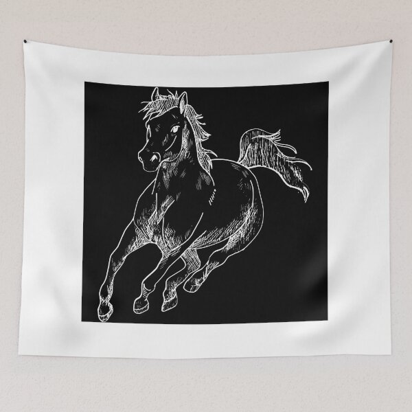 Item preview, Horse T-shirt|Horse sketch T-shirt| Running Horse T-shirt designed and sold by RedArtG09.