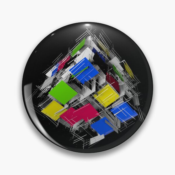 Item preview, Rubiks cube sticker designbreaking effect designed and sold by Raju-Creative.