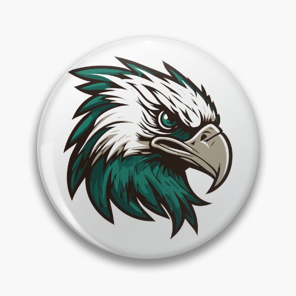Artikelvorschau, Philadelphia Eagles Illustration des Adlers in den Teamfarben entworfen und verkauft von posterfield.