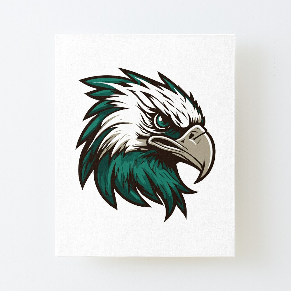 Philadelphia Eagles Illustration of the Eagle in Team Colors | Art Board  Print