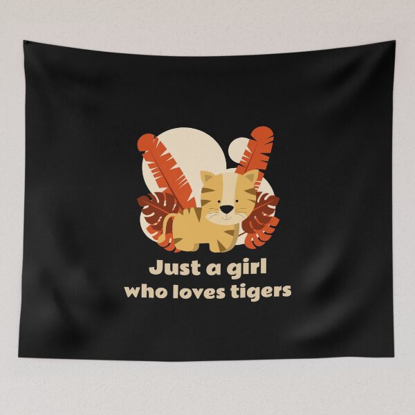 Item preview, Just A Girl Who Loves Tigers designed and sold by Harmonick-Tees.