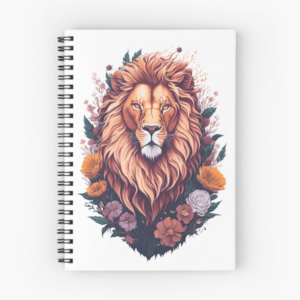 Item preview, Lion with Flowers designed and sold by monkycl.