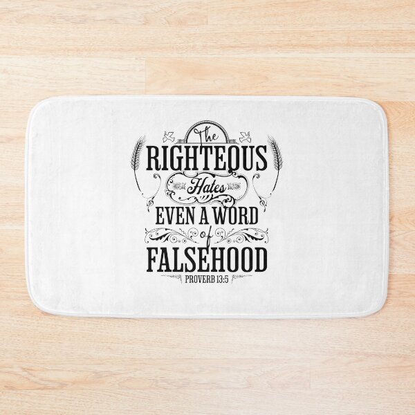 Item preview, The Righteous Hates Even A Word Of Falsehood - Torah Bible Design - TorahWear designed and sold by Andrew Carter.