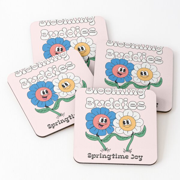 Item preview, Blooming Buddies, Springtime Joy - Happy Smiling Cartoon Daisies Design designed and sold by ElLocoMus.