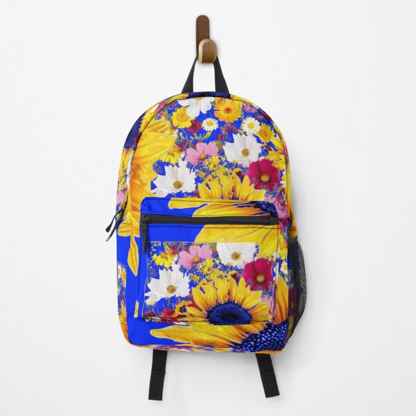 Item preview, SUNFLOWER PATTERN FLORAL GARDEN ABSTRACT BLUE ART designed and sold by sharlesart.