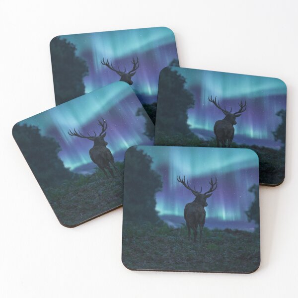 Item preview, 'Stag under the Arora bora' designed and sold by MARYMAXMAC.