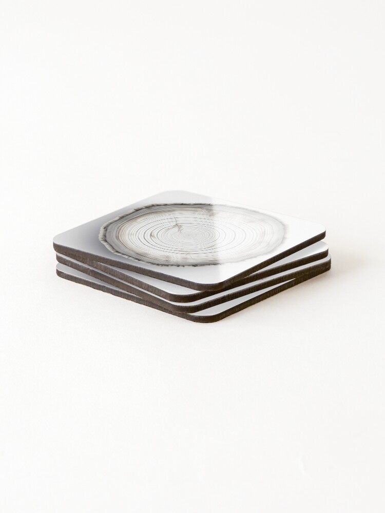 Thumbnail 4 of 5, Coasters (Set of 4), Tree Rings designed and sold by VisualDepot.