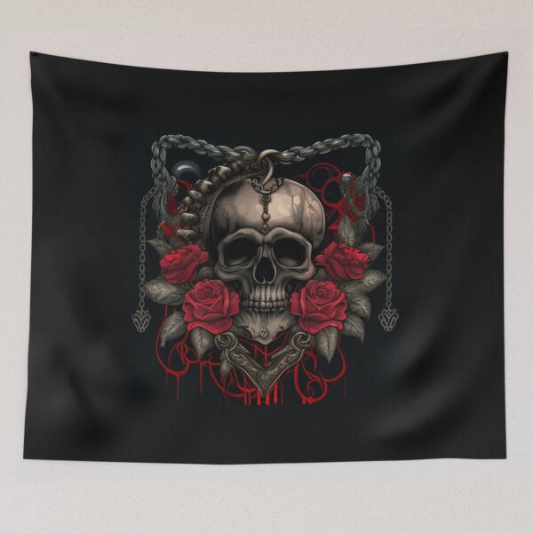 Item preview, chained skull designed and sold by Nickyvb.