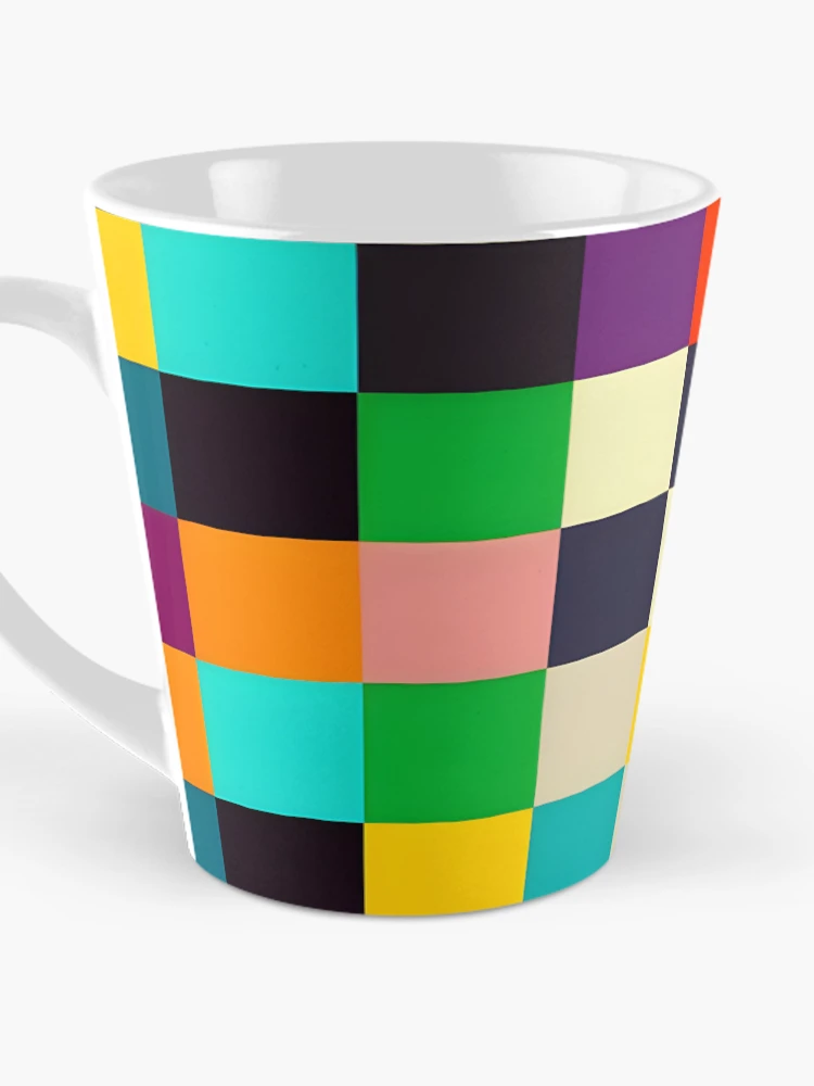 Thumbnail 3 of 4, Coffee Mug, Colorful Checkered Pattern designed and sold by PatternBestFan.