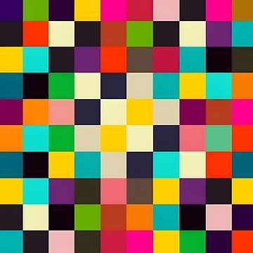 Artwork thumbnail, Colorful Checkered Pattern by PatternBestFan