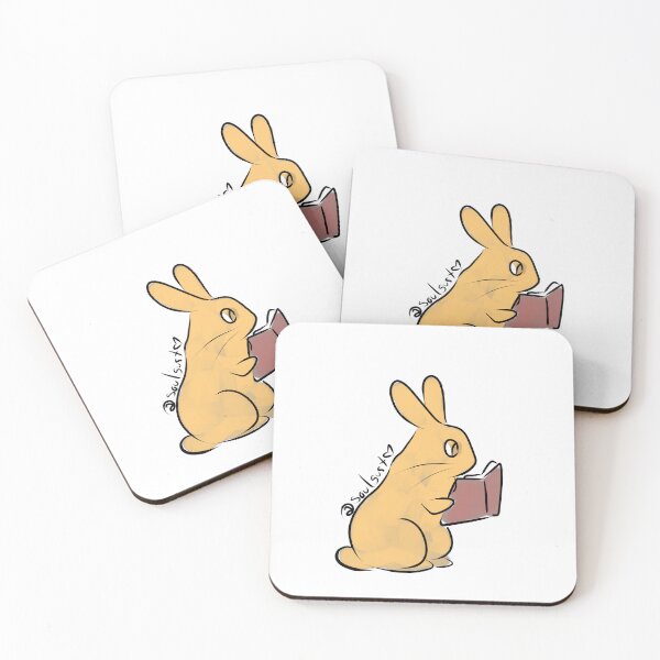 Item preview, book bunny designed and sold by bunnyghoulinc.